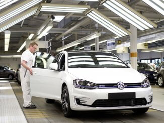 Die Produktion des Golfs im Volkswagen-Werk Wolfsburg